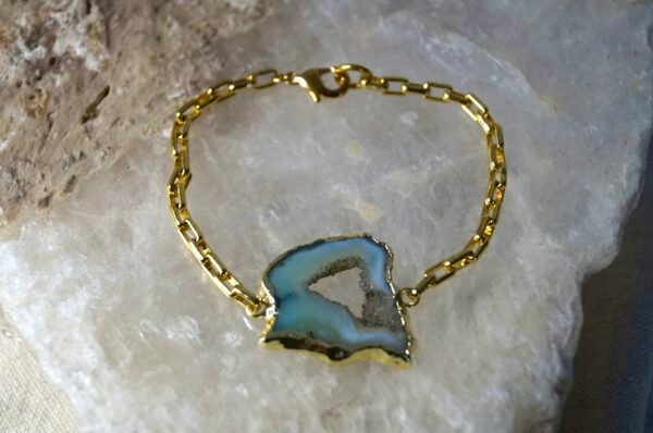 Pulsera Geoda de Ágata