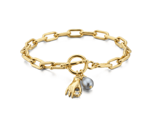 Pulsera Sostén Celeste Labradorita