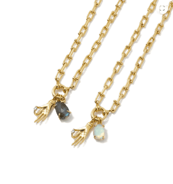 Collar Sostén Celeste