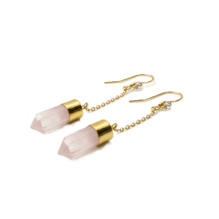 Aretes Péndulo Rosa