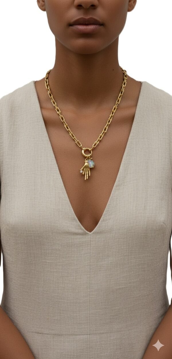 Collar Sostén Celeste