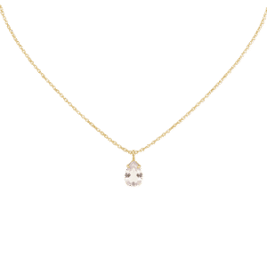 Collar gota Cuarzo Cristal